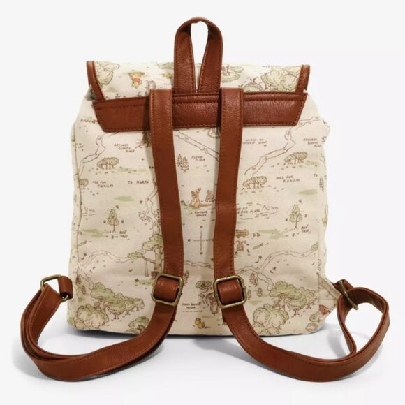Disney Cream and Brown Winnie The Pooh Loungefly Backpack - Picture 2 of 3